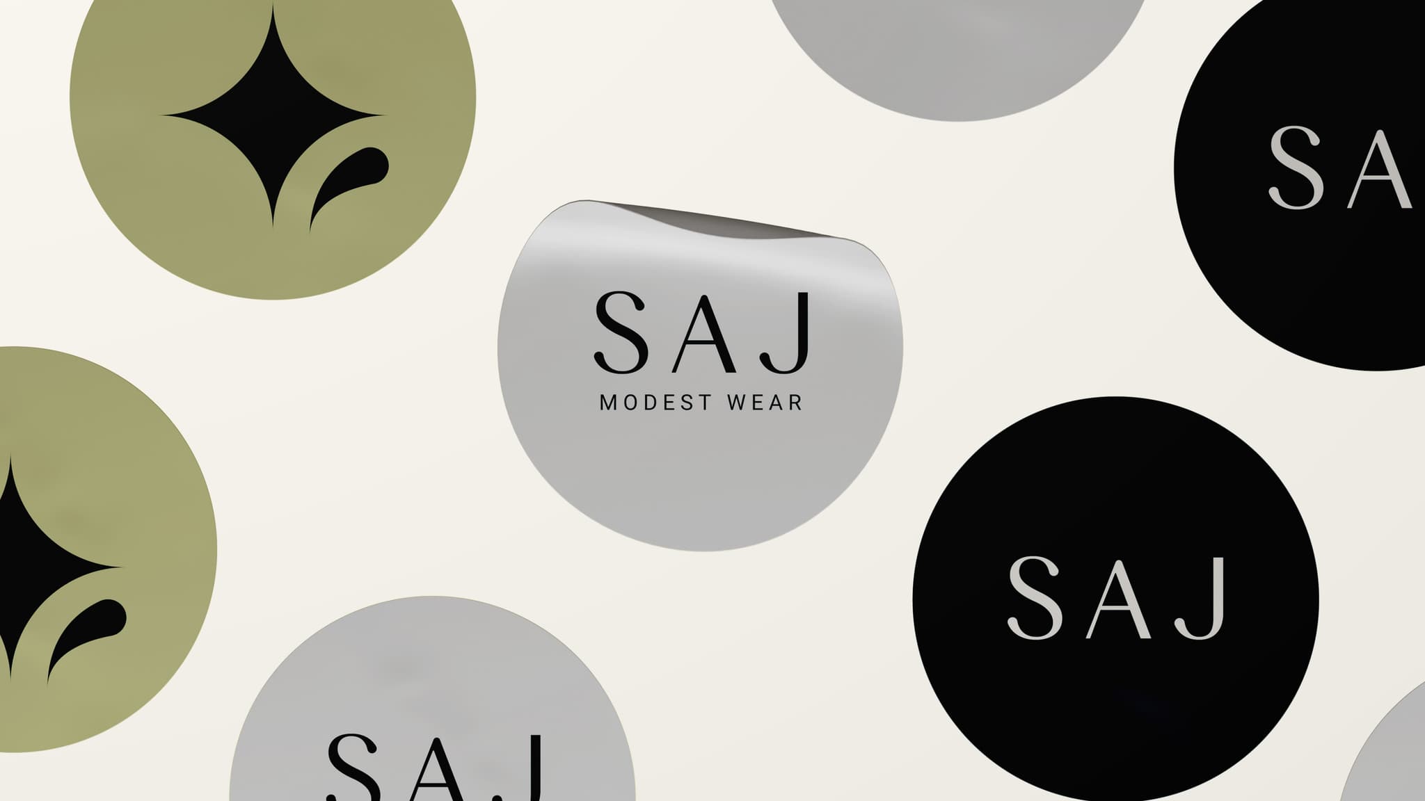 Saj Modest Wear brand identity 22