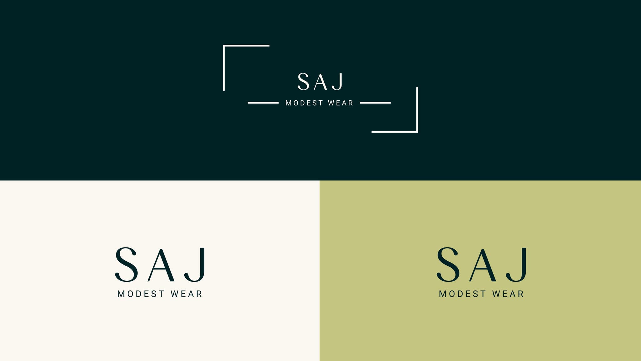 Saj Modest Wear brand identity 9