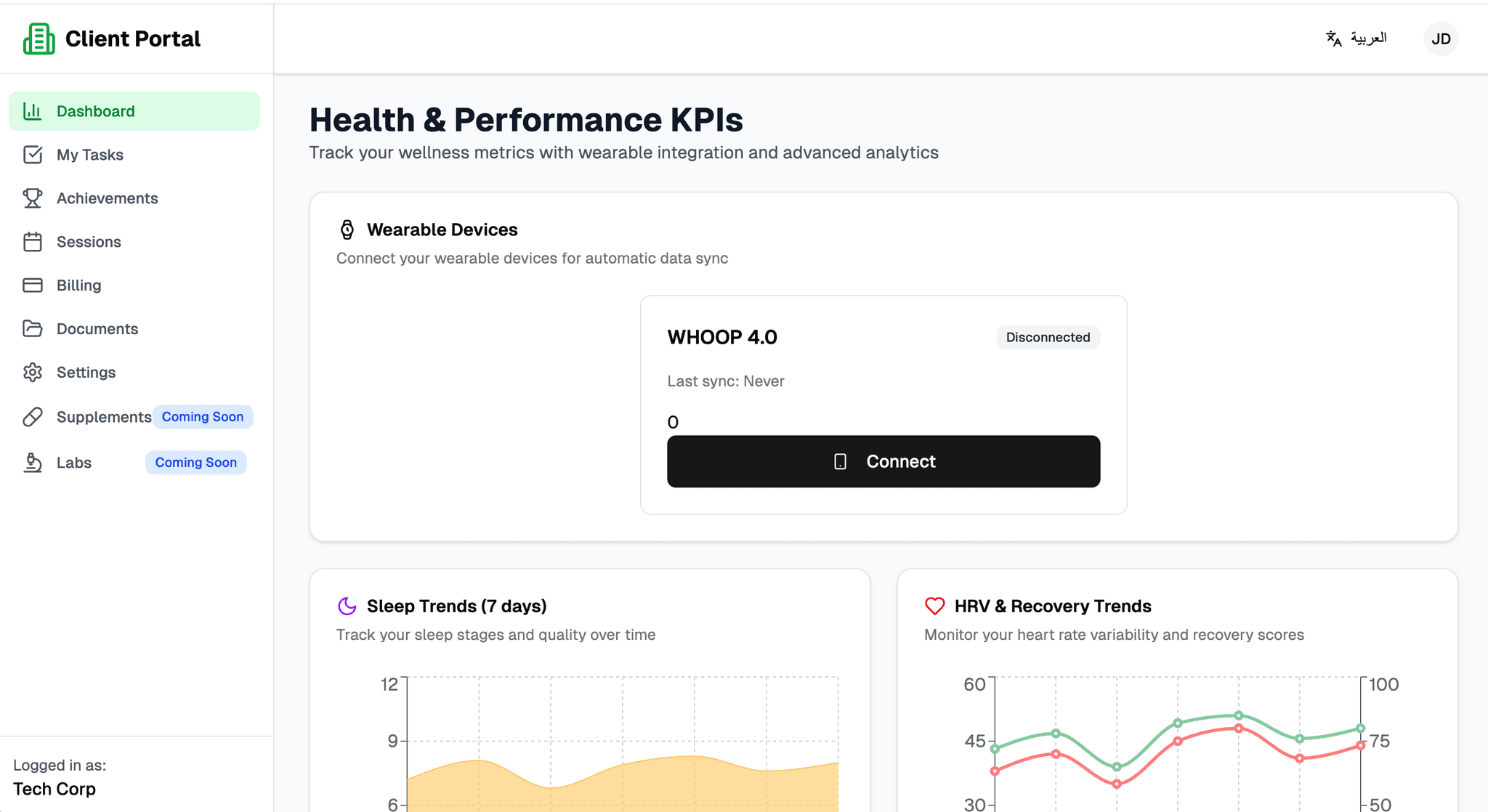 Performance Co — Product walkthrough 2
